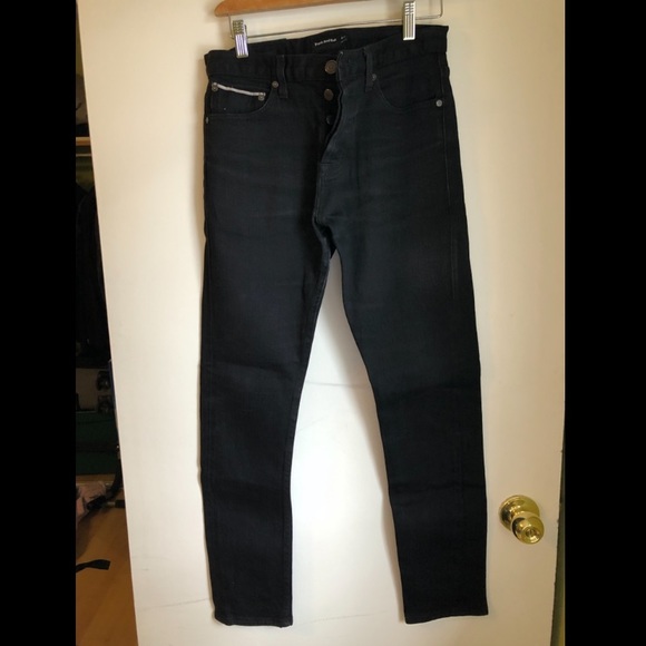 Frank & Oak Dylan Slim Jeans in Black - Picture 2 of 2